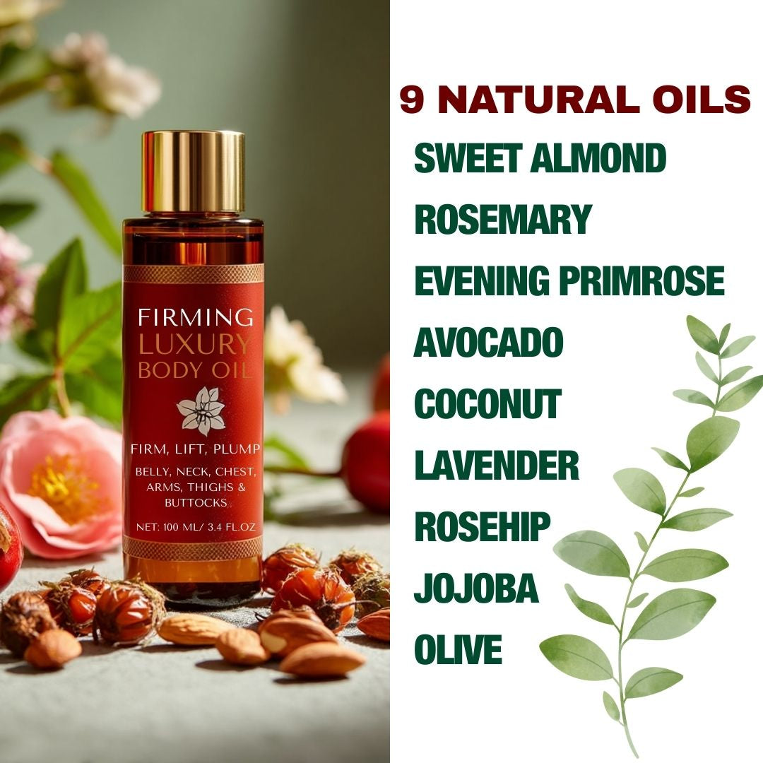 Lifting Body Oil: Crepey skin? Fine lines? It’s time to glow again.